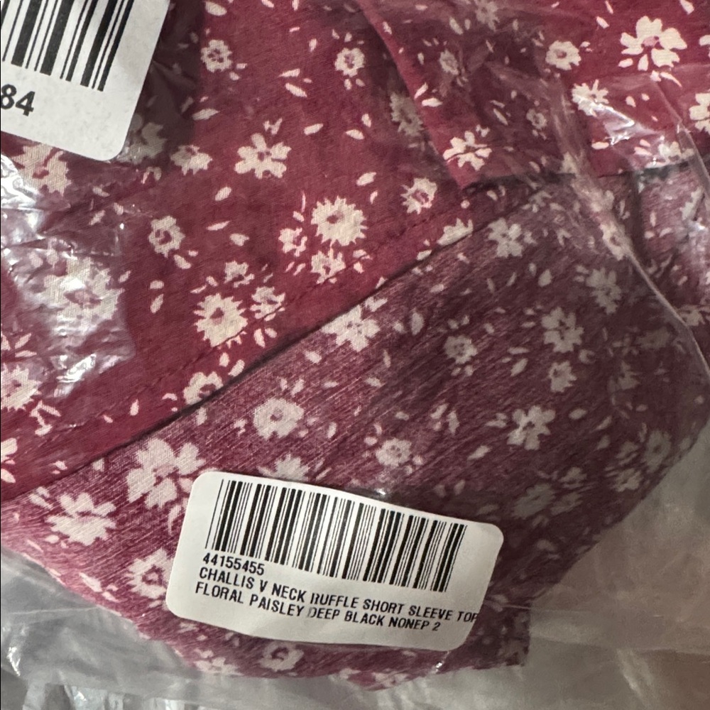 Torrid Red Floral Ruffle Blouse - Picture 7 of 7